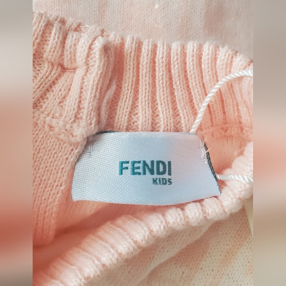NWT Authentic Fendi Kids 2pc Knit Romper set - Picture 8 of 9